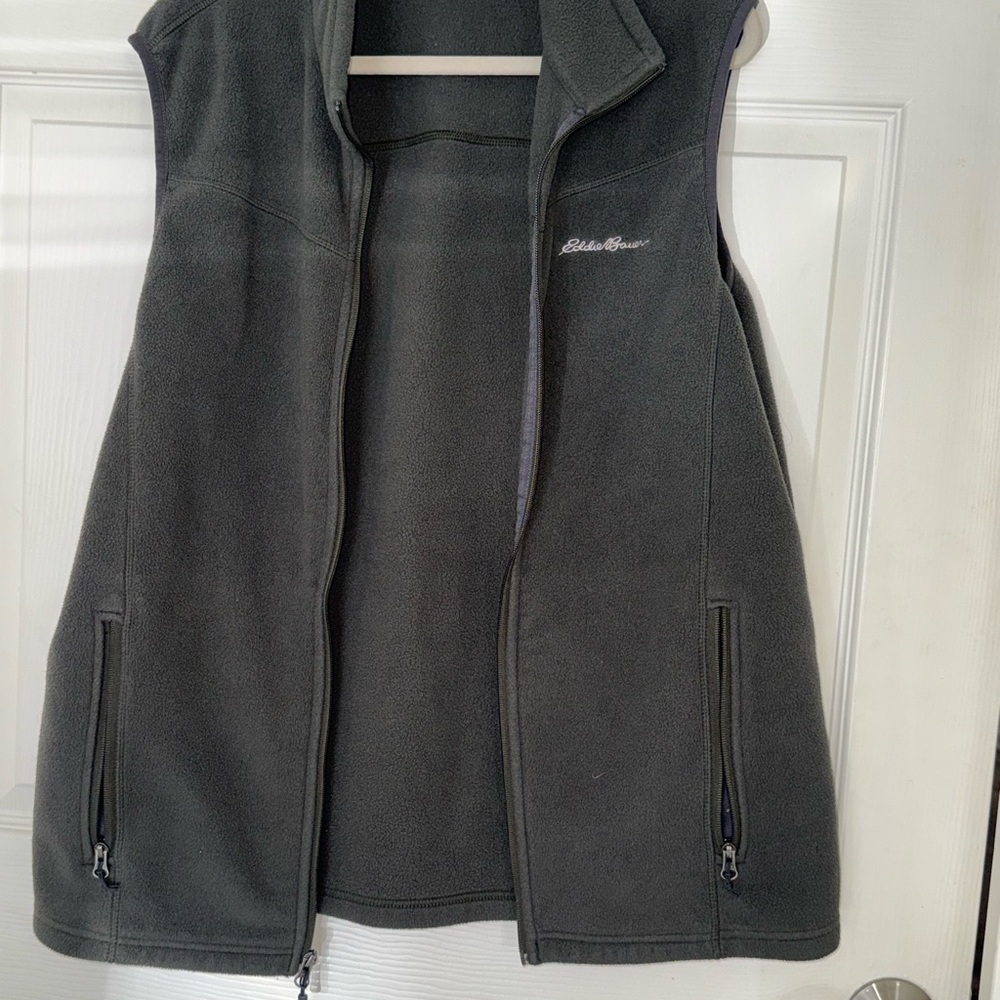 Eddie Bauer Hunter Green Fleece Vest